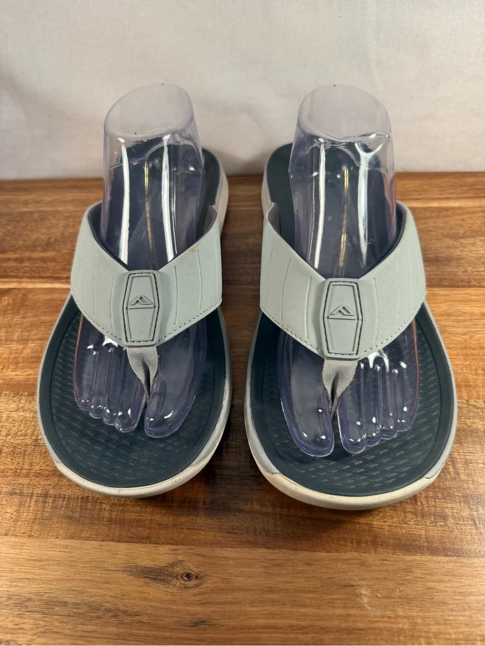 Reef Men's Deckhand Water Friendly Flip Flops Grey Size 11